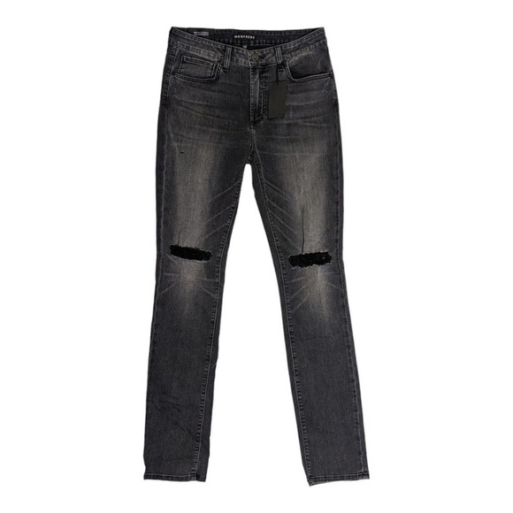 Monfrere Other - Monfrere Greyson Jeans 32 Dist Oxford Distressed Skinny Stretch Denim 1026D20